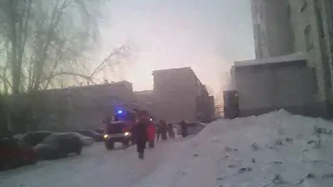 Пожар в мусорном  баке!