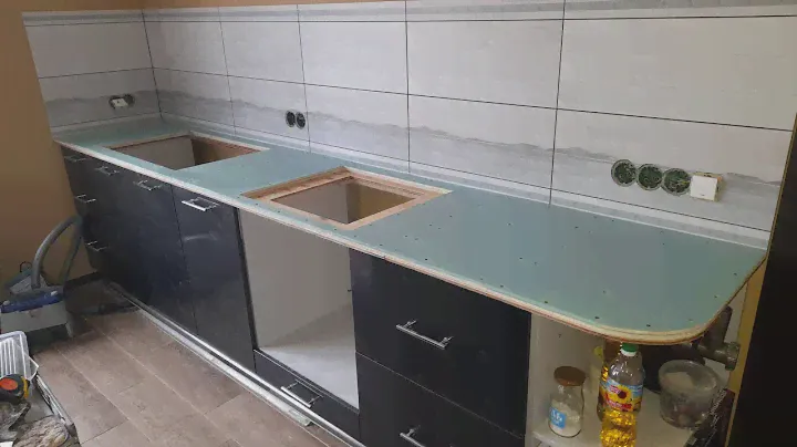 СТОЛЕШНИЦА СВОИМИ РУКАМИ ИЗ КЕРАМОГРАНИТА