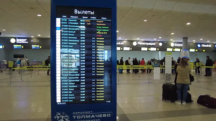 Аэропорт Толмачёво имени Покрышкина (OVB), город Новосибирск