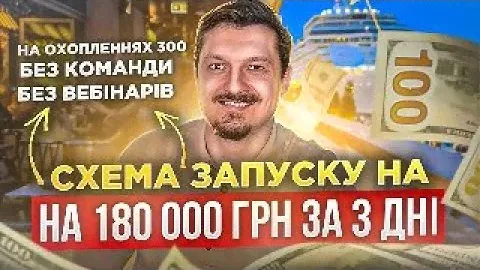 Покрокова схема запуску на 180 000 гривень