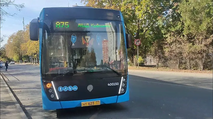 Электробус №875. Троицк (микрорайон "В") - МЦД Крёкшино