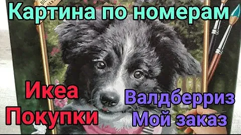 ПОКУПКИ  ИЗ 🛒  ИКЕА.  КАРТИНА 🌃 ПО  НОМЕРАМ. ЗАКАЗ 🥝  В  ВАЛДБЕРРИЗ.  ОБЗОР.