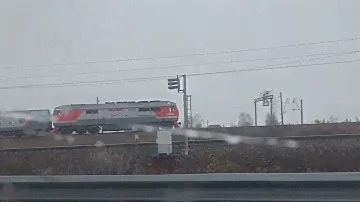 ТЭП70БС со скорым поездом "Восток" Барнаул-Бийск