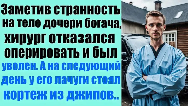 Заметив странность на теле дочери богача, хирург отказался оперировать и был уволен А на следующ