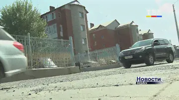 Разбитый участок ул. Лунной в Бердске начали ремонтировать
