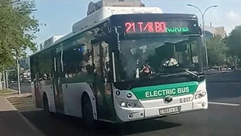 Yutong E12 ZK 6128 BEVG (СарыаркаАвтоПром)|21 маршрут|503 CE 01|E017