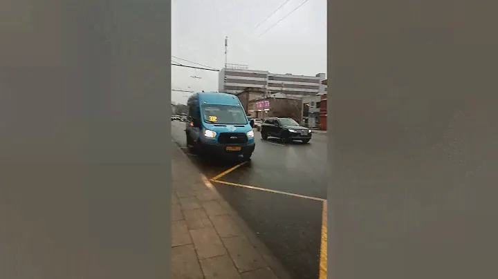 Поездка на маршрутке Ford Tranzit 1015020  маршрут 332 москва