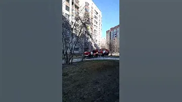 Пожар на 8 этаже в Бердске