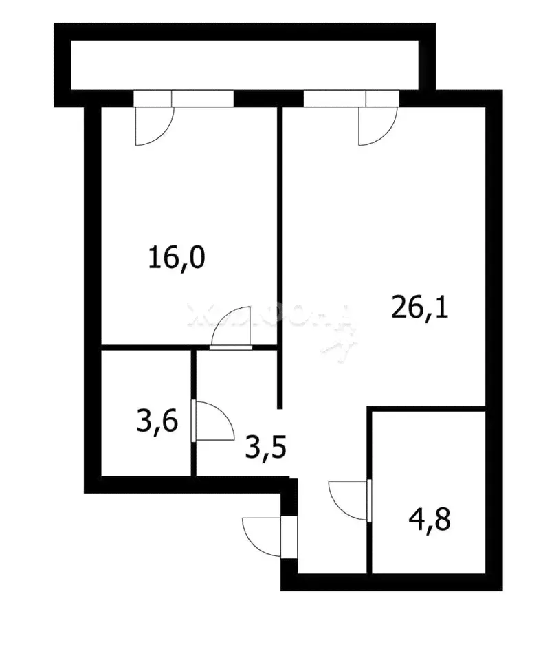 Продам квартиру 54.0 м² этаж 2/3 город Бердск улица Морская 44к/3-3