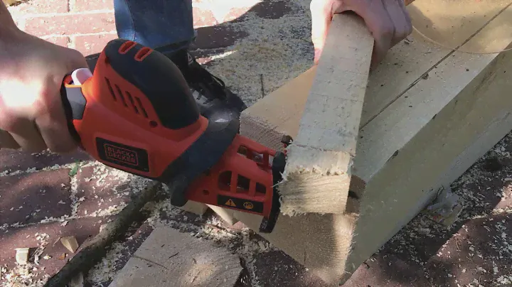 Акк Универсальная пила Black&Decker пилим брус 50х50 часть2